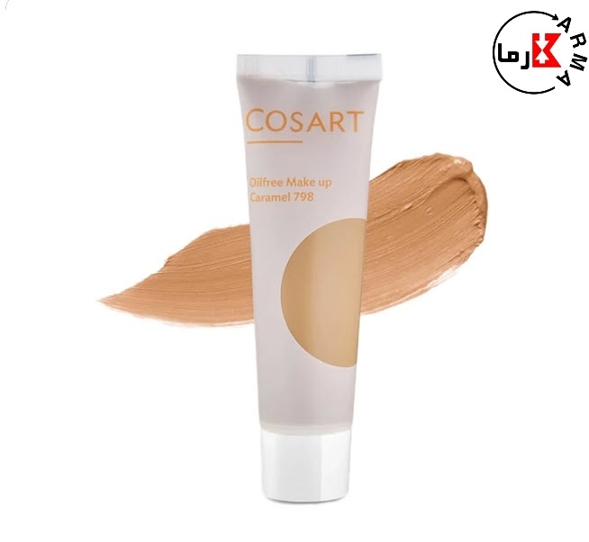  کرم پودر فاقد چربی کوزارت رنگ Caramel 798 مناسب برای پوست سازگار با فرمول Oil-Free