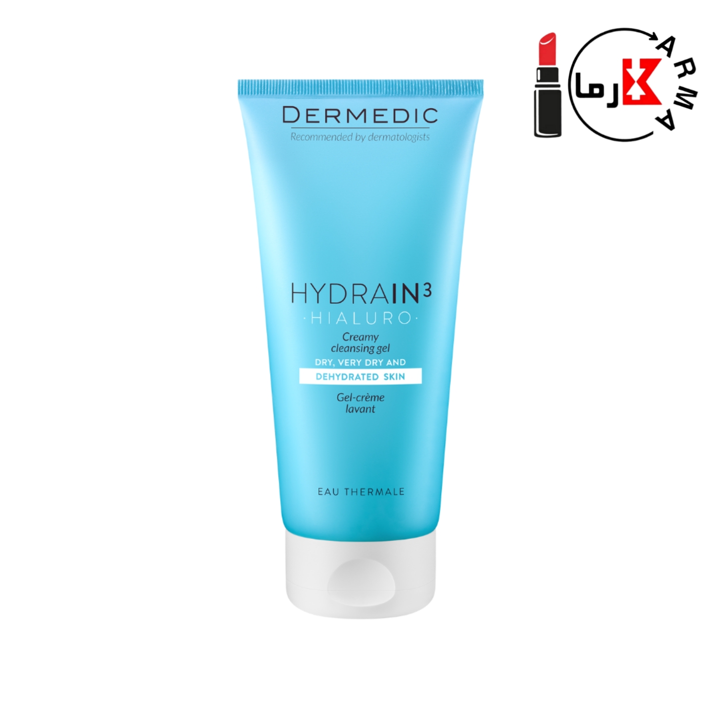  ژل شستشوی صورت کرمی درمدیک Hydrain 3 Hialuro حجم ۲۰۰ میلی‌لیتر