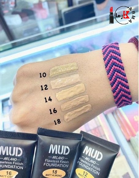  کرم پودر مات ۲۴ ساعته ماد میلانو شماره 10 رنگ Matt Porcelain با پوشش کامل-2