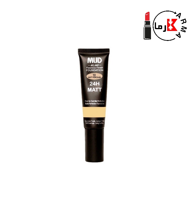 کرم پودر مات فول کاور میلانو شماره 12 Mud Milano Flawless با پوشش بالا و جلوه مات