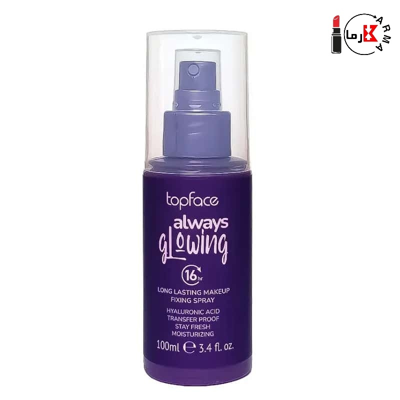  اسپری فیکس درخشان کننده تاپ فیس مدل Always Glowing حجم ۱۰۰ میلی‌لیتر
