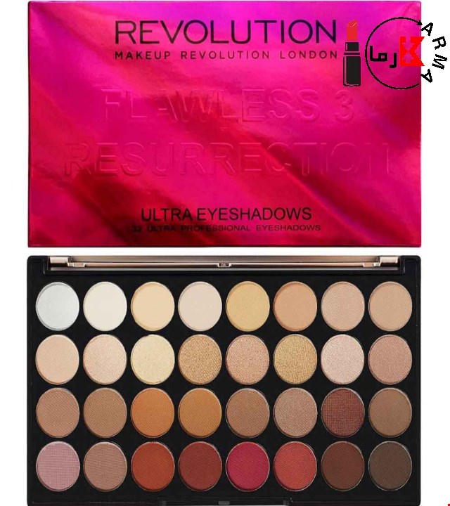 پالت سایه چشم | Flawless 3 Resurrection رولوشن   Flawless 3 Resurrection eyeshadow revolution