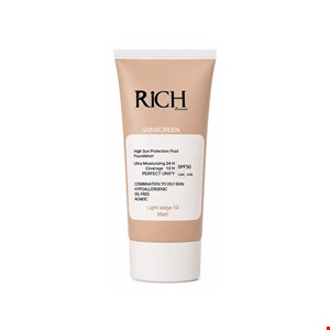 کرم فلوئید ضد آفتاب رنگی مات ریچ بونومیا شماره 10 بژ روشن | RICH Sunscreen 10