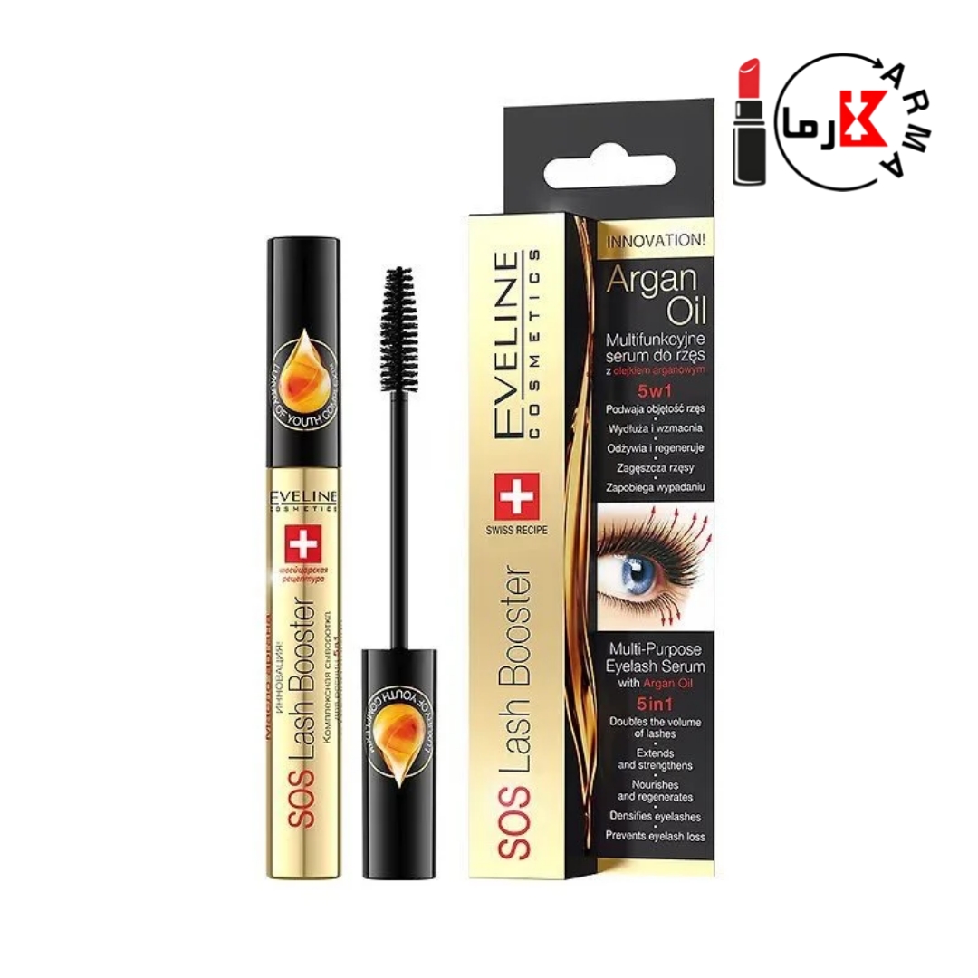 سرم تقویت کننده مژه ۵ کاره اولاین حاوی روغن آرگان