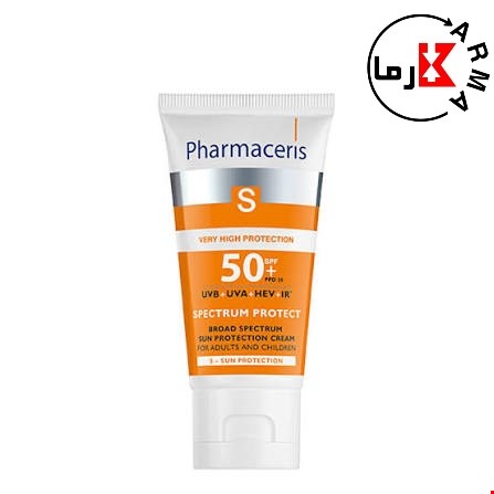 کرم ضد آفتاب طیف گسترده فارماسریز SPF 50+ حجم 50 میلی لیتر | Pharmaceris S Broad Spectrum Protection Cream SPF 50+ 50ml