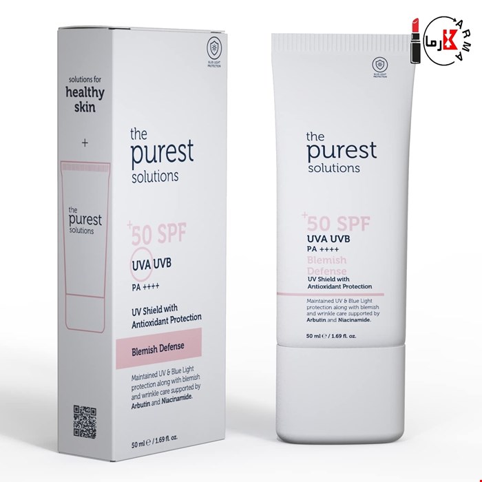 ضدآفتاب ضدلک پیورست سولوشنز SPF 50+ | The Purest Solutions 50ml