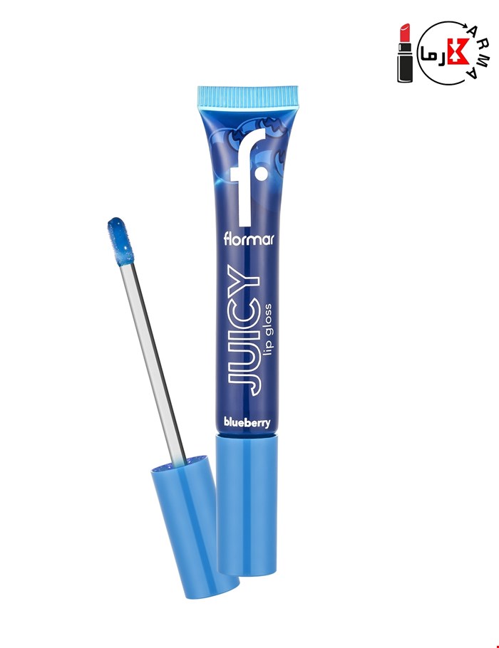 لیپ گلاس براق فلورمار جویسی شماره 04 بلوبری حجم 10 گرم | Flormar Juicy Lip Gloss 004 Blueberry 10g